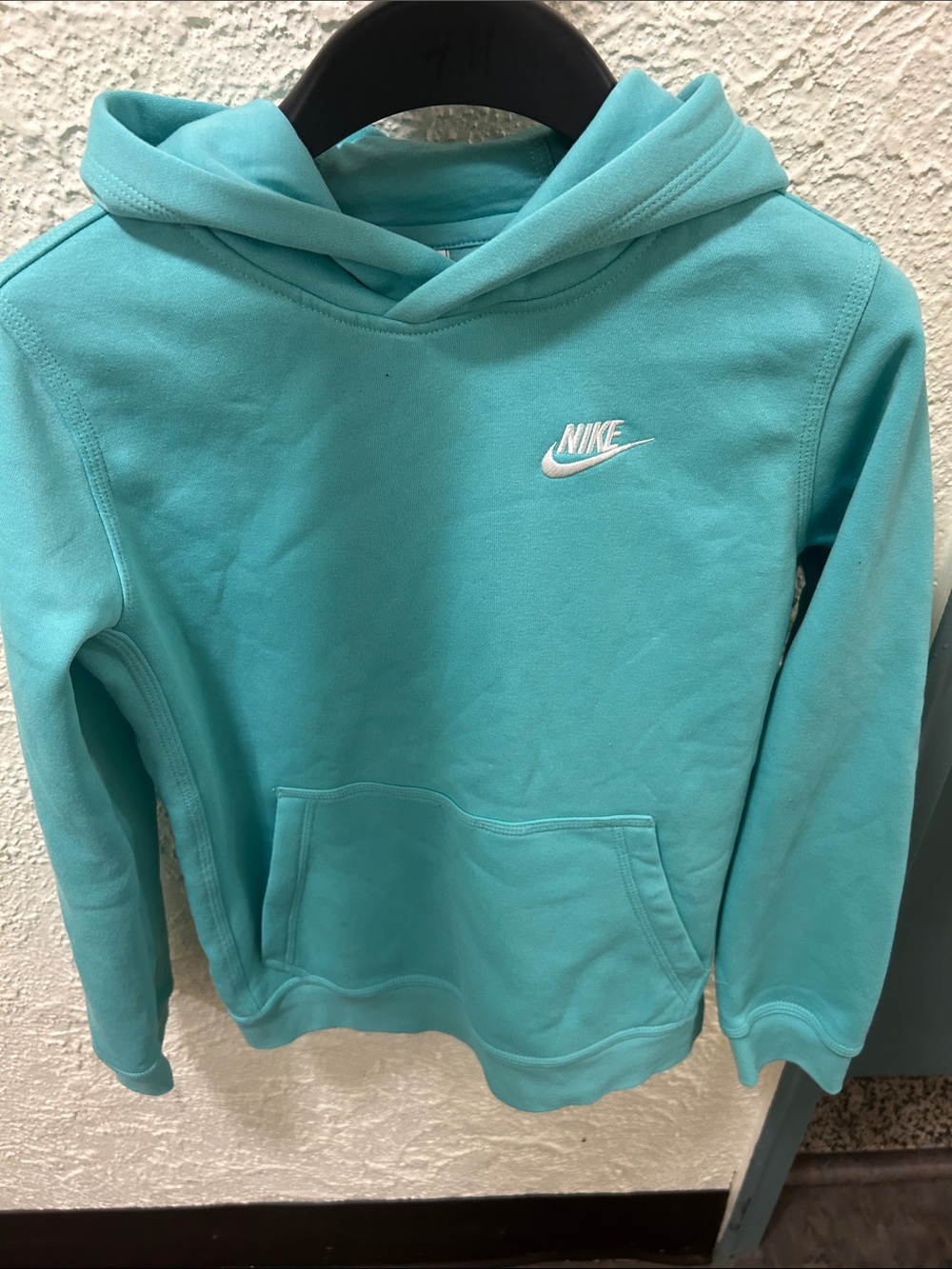 Nike Kids Girls/Boys Turquoise Pullover Hoodie Size Large BRAND NEW WITH TAG $45